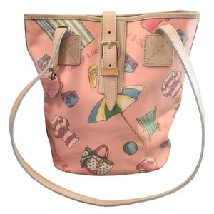 Dooney & Bourke y2k Miami Print Bucket Bag